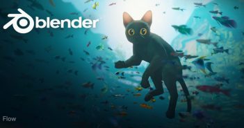 'Flow' is the Splash Screen for Blender 4.4