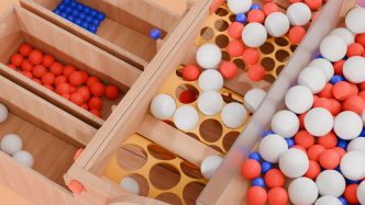 Mesmerizing Ball Sorting Machine Simulation