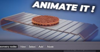 Perfect 'Stroopwafel' Factory Loop Animation in Blender – New Geometry Nodes!