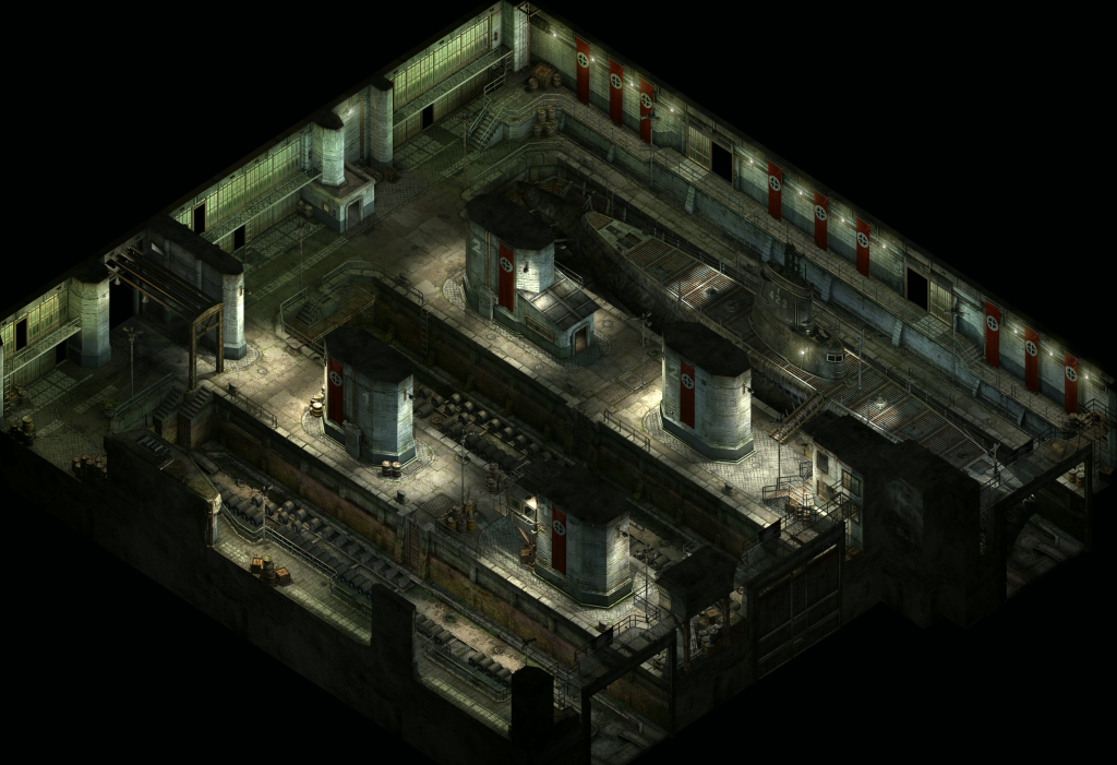 Screenshot from the game - Hangar interior